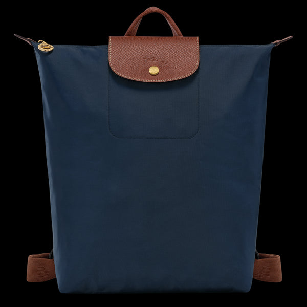 Navy Le Pliage Original M Backpack